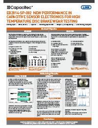 High Temp Disc Brake Test Poster